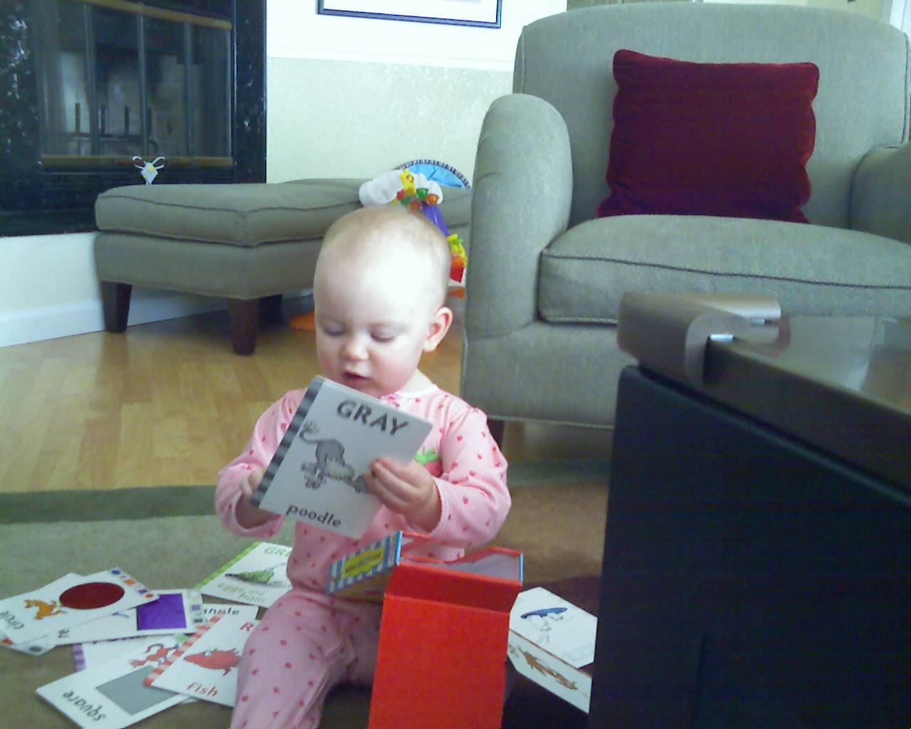 Dani with her "Grey" book - 2009